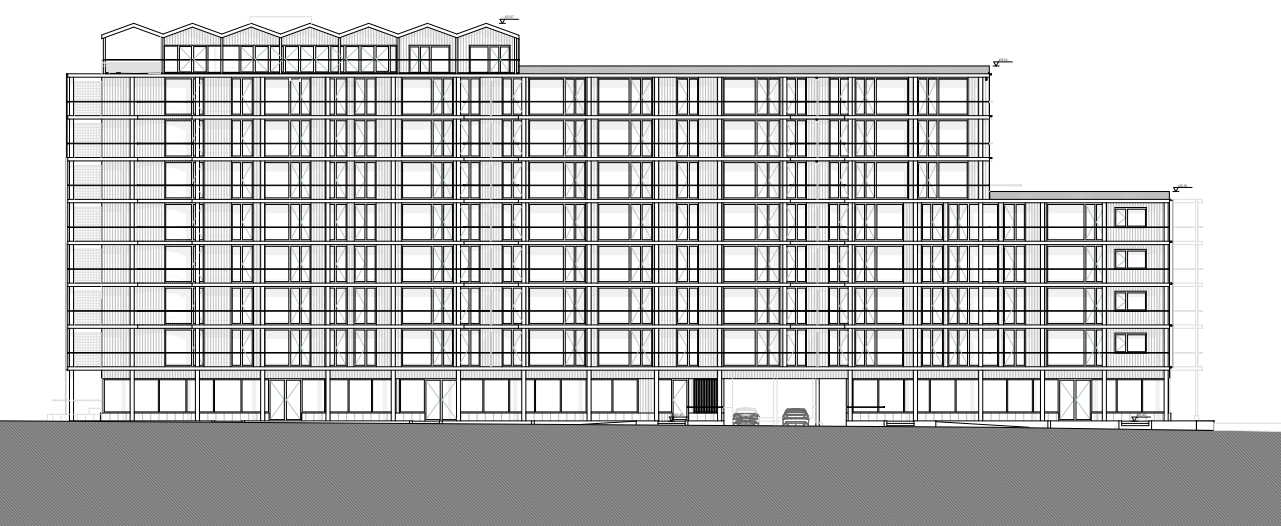 Détail architectural de la façade